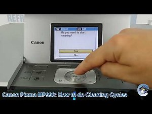 Canon Pixma MP990: How to do Printhead Cleaning and Deep Cleaning Cycles and Improve Print Quality