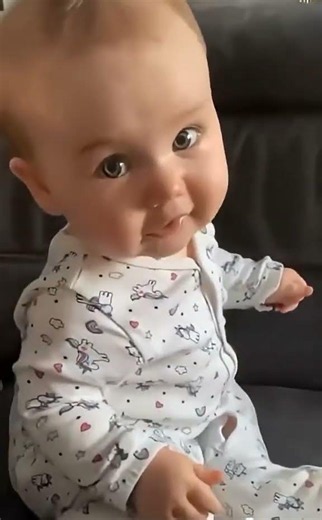 Cute baby babbling 🥰