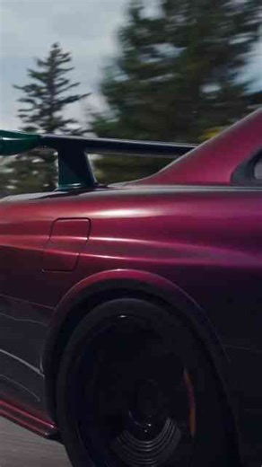 Midnight purple Nissan R34 GTR shines on the new YouTube feature