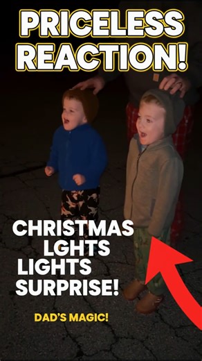 This Christmas Light Reveal Made These Kids EXPLODE With Joy! 🎅✨