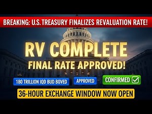 🚨 DINAR SHIFT: RV CONFIRMED? US Treasury Finalizes Secret Iraqi Dinar Rate! (Huge News) 🚀
