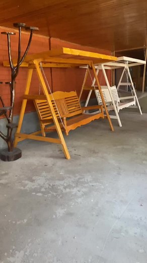 Beautiful Wooden Swings and Benches for Outdoor Spaces