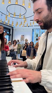 This little girl asked me to play Set Fire to the Rain by ADELE.. and then shocked the whole supermarket when she started singing! Such a beautiful and powerful voice 😍 | Julien Cohen Pianist
