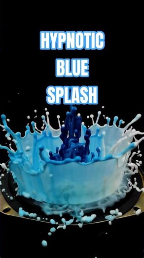 Blue Milk Waves in Slow Motion 💙🥛 | Hypnotic Bass Splash