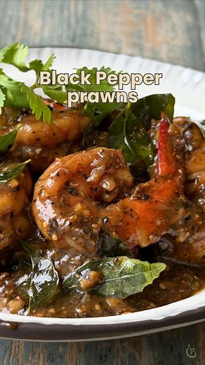 Black Pepper Prawn Recipe Inspired by Singapore Black Pepper Crab