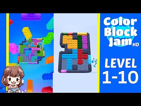 Color Block Jam Level 1-10 Solution Walkthrough