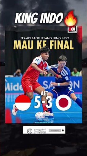 Indonesian Futsal Team Advances to the Final After Defeating Japan🤩🔥 #futsalindonesia #japan #futsal