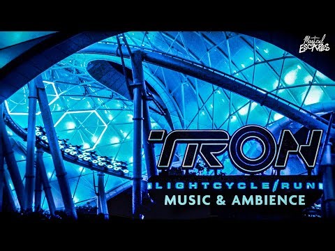 TRON Lightcycle Run Music & Ambience | Magic Kingdom | Relax, Study, Sleep 4K