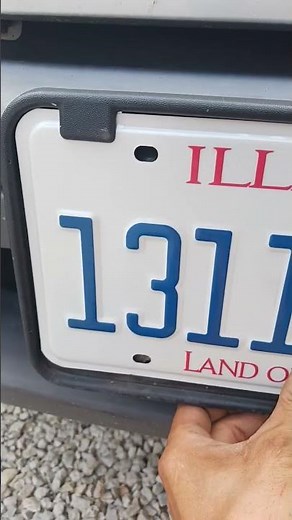 How to install a license plate properly