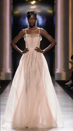 Elegant Tulle Gown Runway Walk 👗✨ Princess Dress Fashion Show