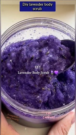 Diy lavender body scrub #skincare #diyskincare #exfoliatingscrub #diyscrub #shorts #foryou #skin