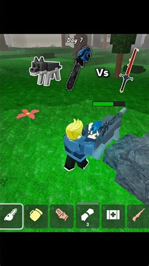 Chainsaw VS Infernal Sword #roblox #99nightintheforest #fypシ