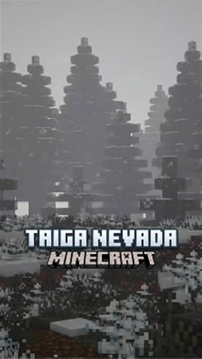 🌲 Un momento de RELAX en Minecraft | TAIGA Nevada ❄️🎹 #shorts