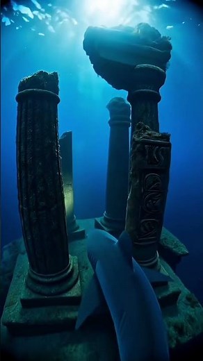 Shark POV: I Discovered a Lost City Under the Bermuda Triangle. #shorts
