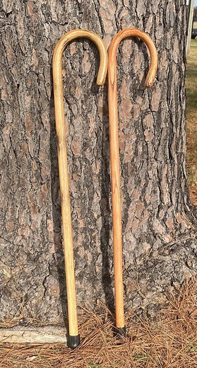 Shepherd's Crook, Shepherd’s Staff, Stockman’s Cane, Solid Oak Steam Bent Handle Walking Cane - Etsy