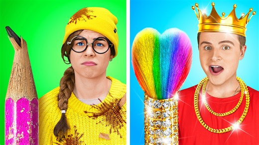 22K views · 166 reactions | Rich vs poor art challenge by 123 go! Global | 123 GO | Facebook