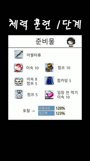 체력 훈련 1단계 / 아이템 [메이플랜드]