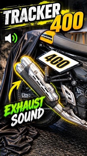 🔥 NEW Tracker 400 Exhaust Sound | Pure Exhaust Note 🏍️ | #shorts #short #viral #tracker400