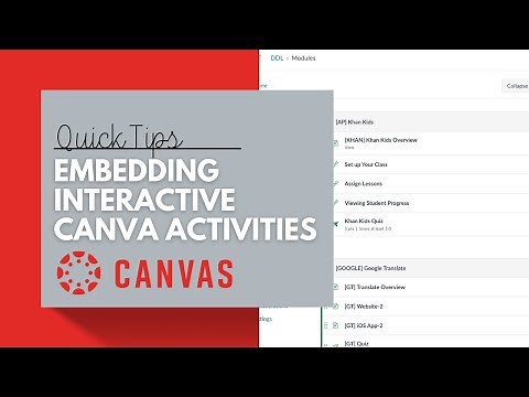 Quick tips: How to embed interactive Canva activities in Canvas