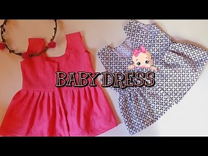 2 to 4 month baby girl dress/ cutting and stitching tutorial |
