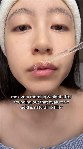 If you can't afford lip filler use hyaluronic acid instead👄💦