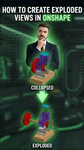 How to Create Exploded Views in Onshape | #onshape #howto #cad #tips #tipsandtricks #shorts