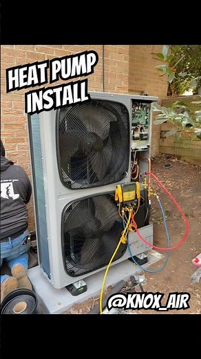 Attic air handler and side discharge heat pump system install #HVAC #HeatPump #ArmstrongAir