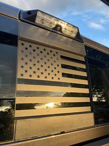 Dodge RAM 1500/2500/3500 Rear Middle Sliding Window American Flag Decal 2009-2024 - Etsy