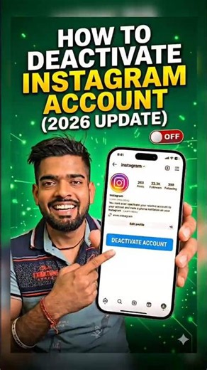 How to Deactivate Instagram Account? 🚫 Instagram Deactivate Kaise Kare (2026)