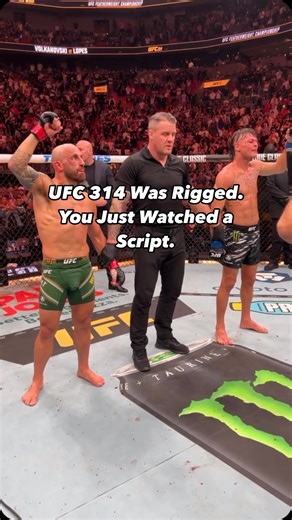 Emmanuelle Jacob on Instagram: "Was UFC 314 rigged from the start? That stoppage wasn’t just bad—it was scripted. Too many “coincidences.” Too much control. Comment “RIGGED” if you saw it too."