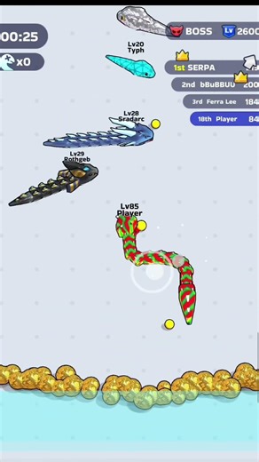 Satisfying snake game #peaceful snake #snake clash #funkids #gaming