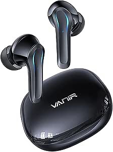 VANIR Wireless Bluetooth Earbuds with AI Intelligent Noise Cancellation, Bluetooth Headphones for Calls with Noise Reduction, in-Ear Headphones, IP55 Waterproof, 30 Hours of Playback