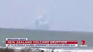 Volcano erupts in New Zealand