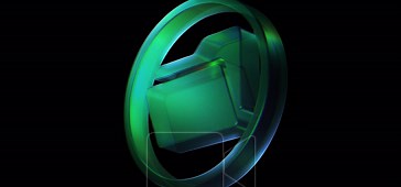 Rotating three dimensional folder icon isolated on a black background. Digital data management and file storage symbol floating in space Stock Video Footage - Alamy