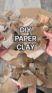 Homemade clay from a cardboard box 📦