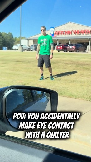 Beware!! 👀 When you accidentally make eye contact with a quilter… you might have the best time of your life! 🤭 🧵 #quiltinspiration #quiltville #quilter #sewsewsew | Stitchin' Heaven Quilt Shop