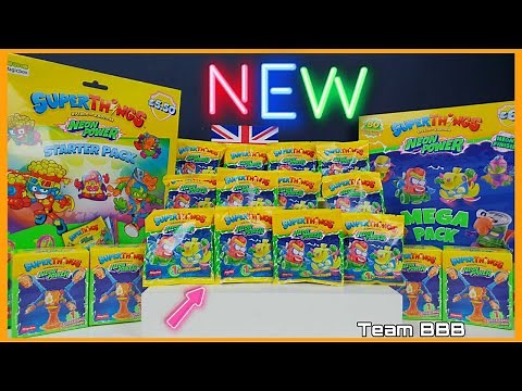 NEW SUPERTHINGS NEON POWER! Super Rare Found! Series 11 Starter Pack Comic Guide Exoskeletons