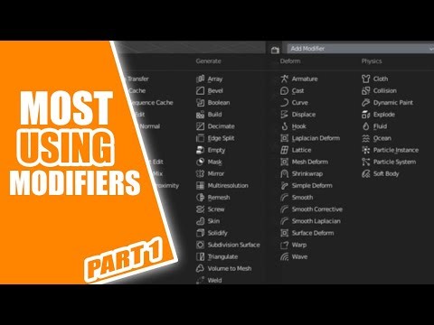 BLENDER MOST USING MODIFIERS PART 1 | FREE MODELING COURSE @Soft3dX