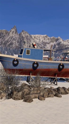 Most Beautiful Winter Village in ETS2 ❄️ | Cinematic Drive #shorts