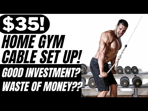 Budget $35 Home Gym Cable Set Up! #fitness