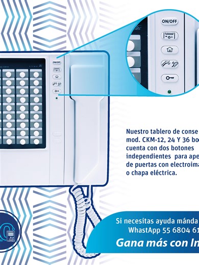 • 5 años de garantía • Comunicación entre conserje y teléfonos • Tablero de conserje para trabajo pesado de mesa o pared • Ideal para conjuntos y edificios con personal de seguridad a la entrada 🌐 Visítanos www.intec.com.mx/ #ControlarAcceso #SeguridadIntec