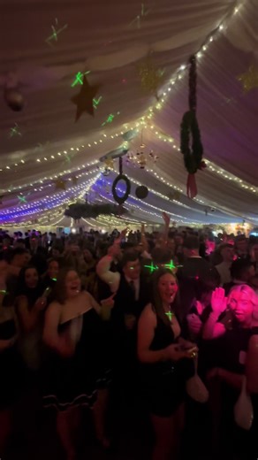 Xmas Eve Dance with Snow Machine