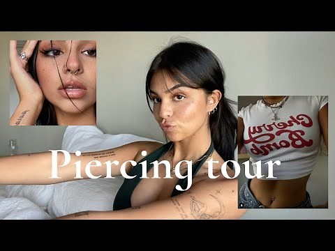 PIERCING TOUR | 16 piercings, pain levels and experience