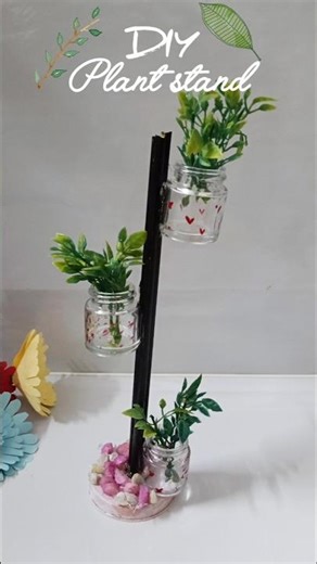 DIY plant stand planter🌿 #viralvideo #diy #homedecoridea #plantstand #shorts