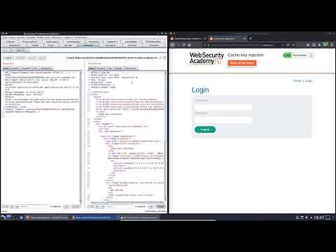 Cache key injection (Video solution)