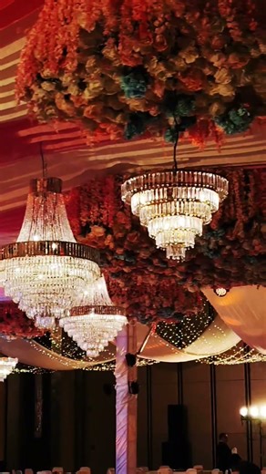 ceiling decor ❤️#weddingdecor