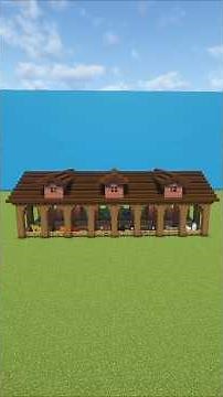 Sheep Barn Speed Build - 16 Wool Colors #minecraft #minecraftbuilding #minecrafttutorial