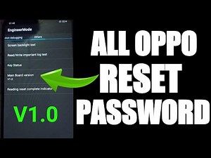 All Oppo Reset Password How to fix forgot lockscreen Password Any OPPO Password
