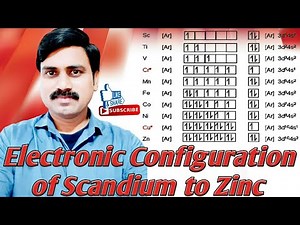 Electronic Configuration of Scandium to Zinc | Electronic Configuration of d-Block elements | By ASP
