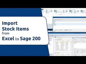 How to Import Stock Items from Excel to Sage 200